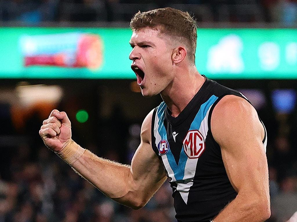 AFL news 2024: Mitch Georgiades talks comeback from ACL tear, four-goal  haul against Carlton | The Advertiser