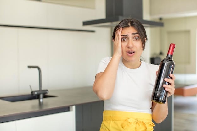 Natural wine fan dealing with the shock that her fave beverage contains alcohol