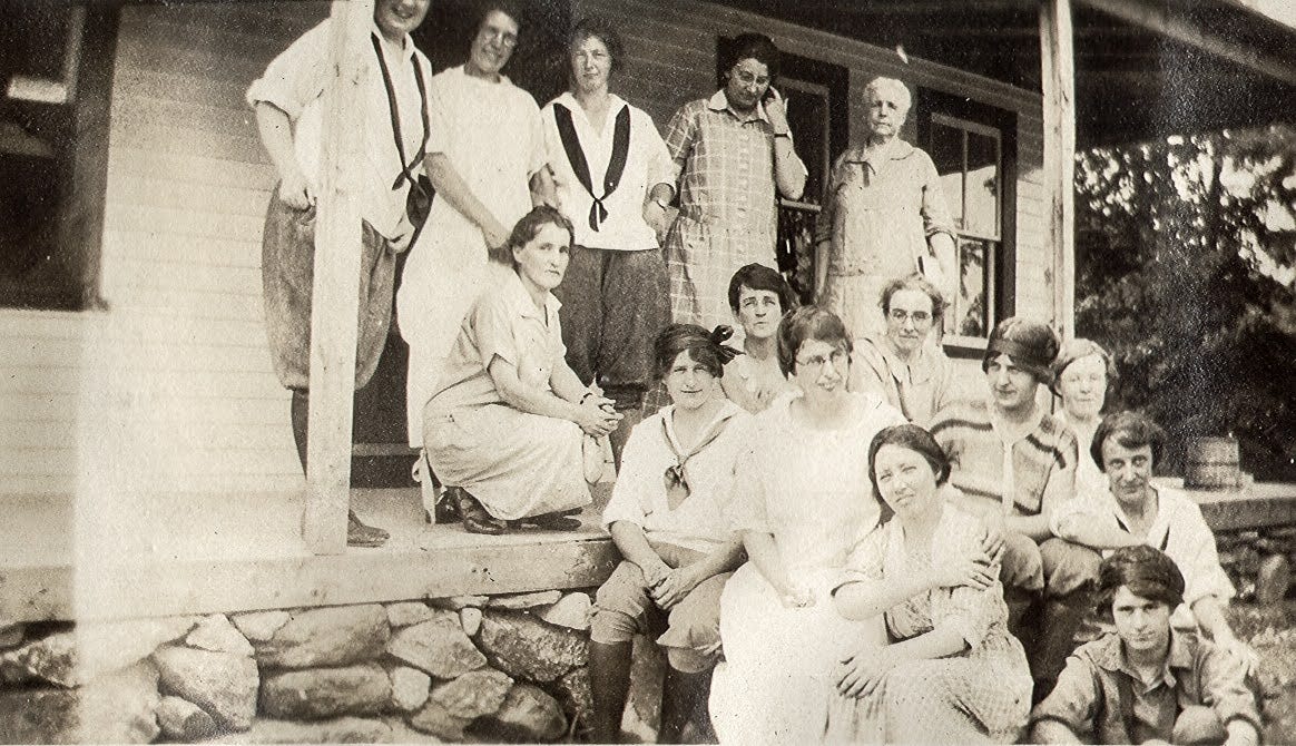women at the Wapack Lodge