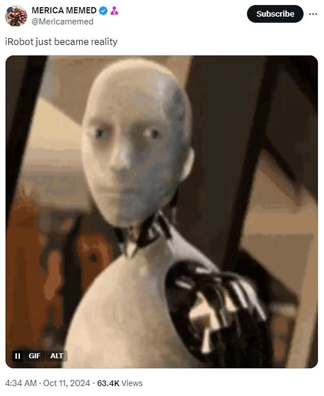 Many uploaded GIFs and memes of I, Robot