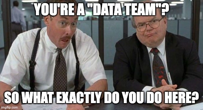 The Bobs Meme | YOU'RE A "DATA TEAM"? SO WHAT EXACTLY DO YOU DO HERE? | image tagged in memes,the bobs | made w/ Imgflip meme maker
