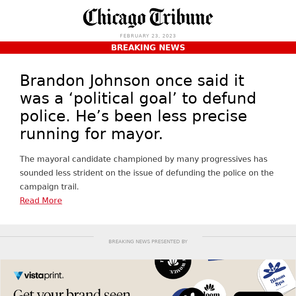 Chicago mayoral election: Brandon Johnson and defunding police - Chicago  Tribune