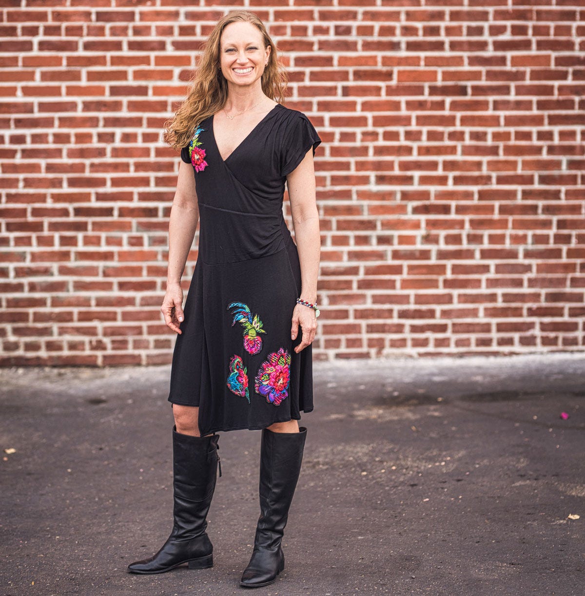 Meredith Miller: Brick Wall and Boots