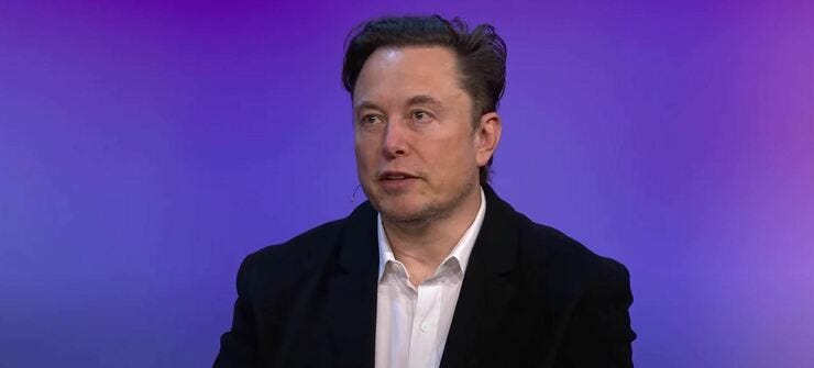 Elon Musk tijdens een TED Interview - Screenshot via YouTube
