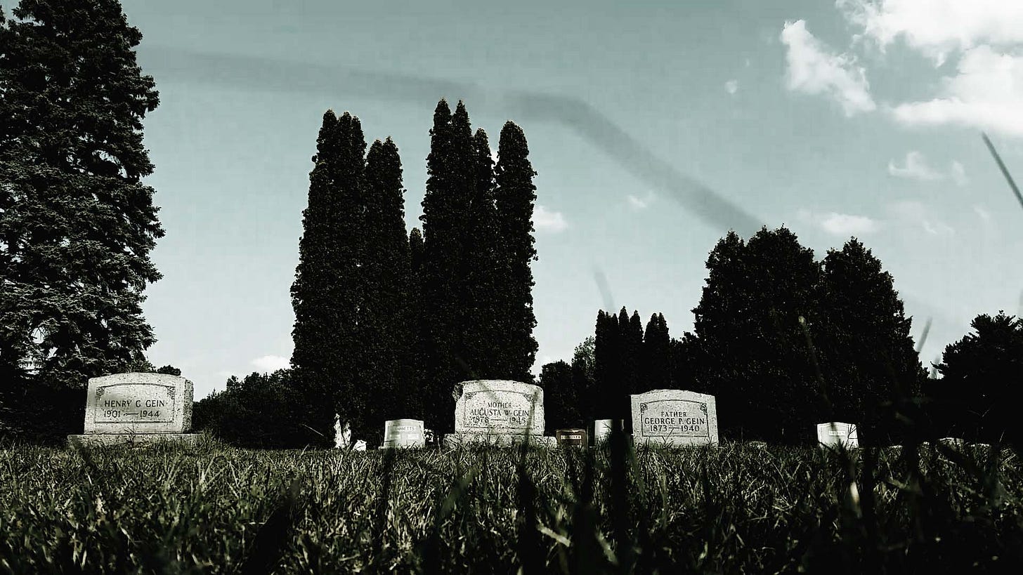 Grave of Ed Gein in Plainfield, WI