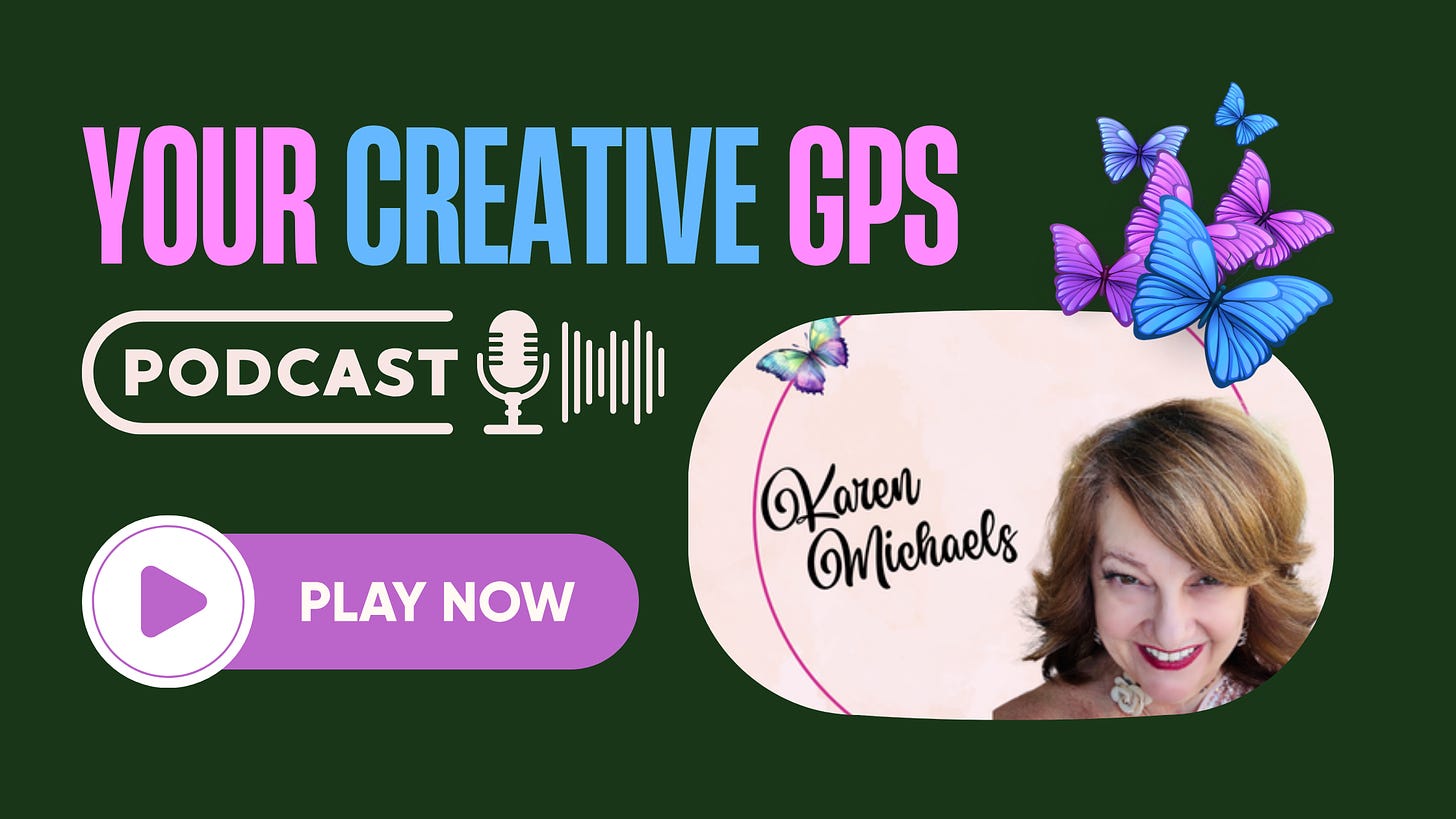 your creative gps podcast about positive vibes and marketing