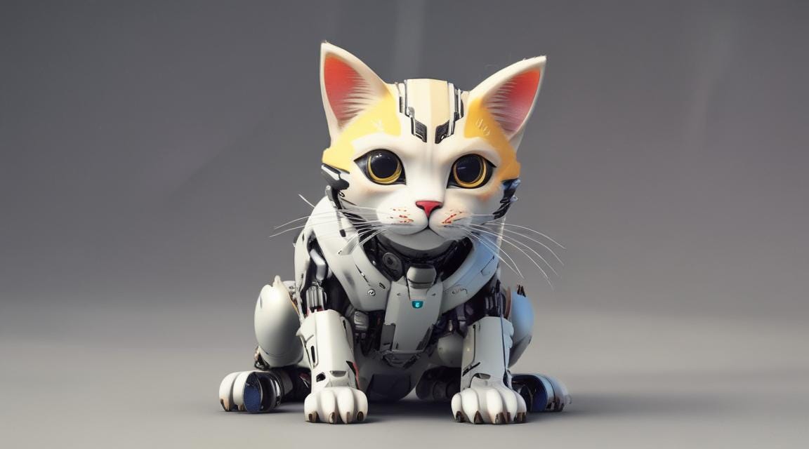 Image of robot cat