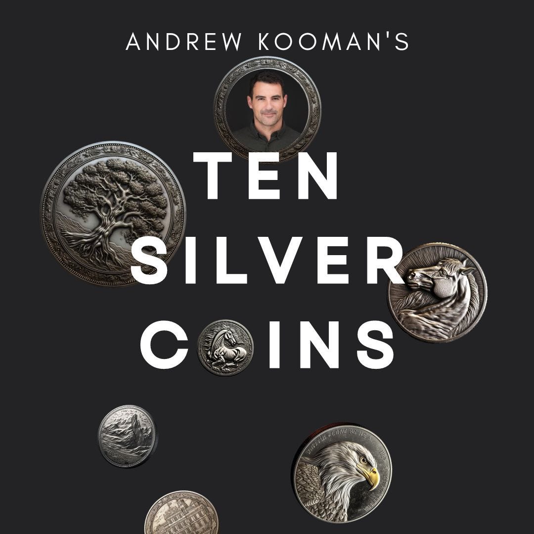 Ten Silver Coins by Andrew Kooman