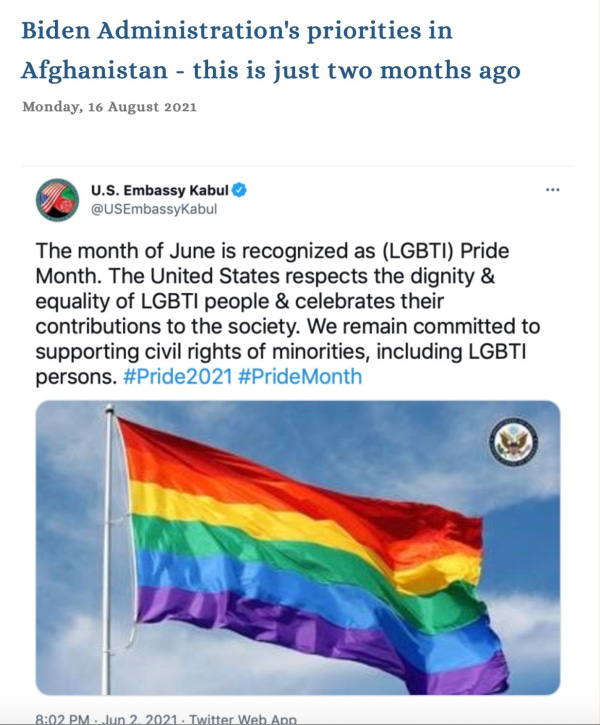 Image result from https://www.michaelsmithnews.com/2021/08/just-as-well-diversity-champion-calamity-joe-hung-that-gay-pride-flag-from-the-kabul-embassy/comments/