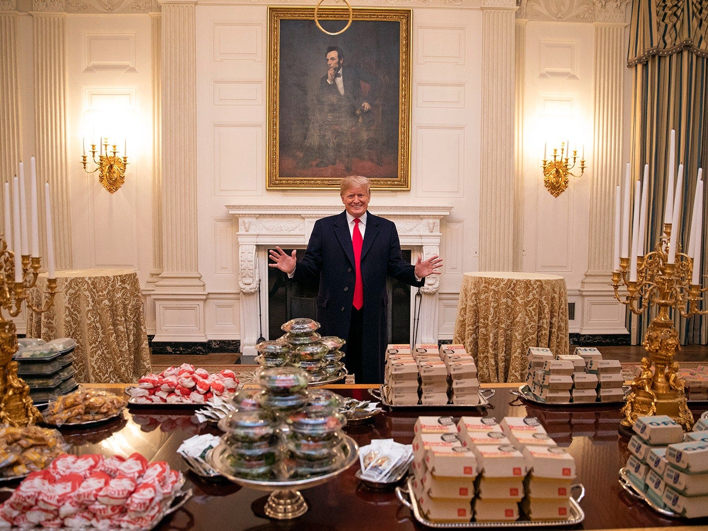 The Pure American Banality of Donald Trump's White House Fast-Food Buffet |  The New Yorker