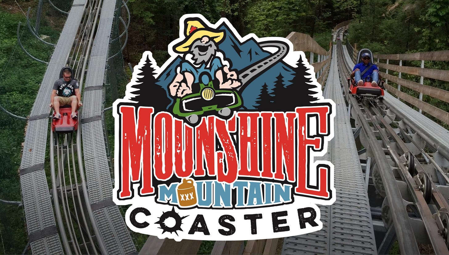 Moonshine Mountain Coaster in Gatlinburg, Tennessee