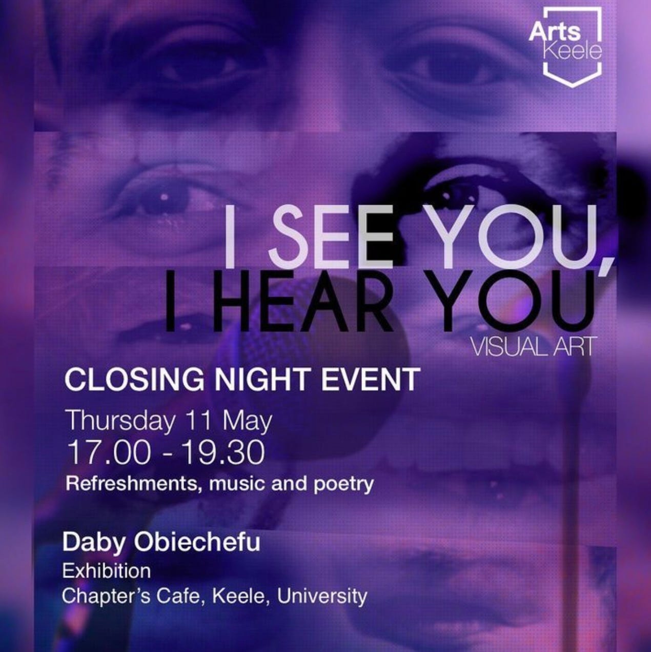 I See You, I hear You, exhibition poster