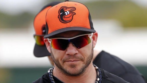 steve pearce unshaven for baltimore orioles mlb 2015