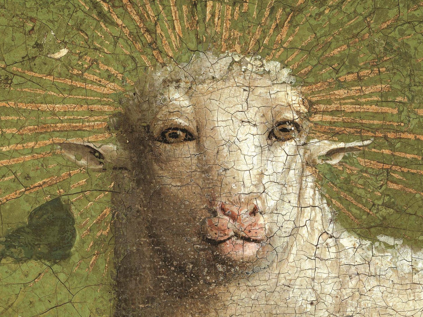 Van Eyck’s Original Lamb in the Ghent Altarpiece Uncovered by Restorers ...