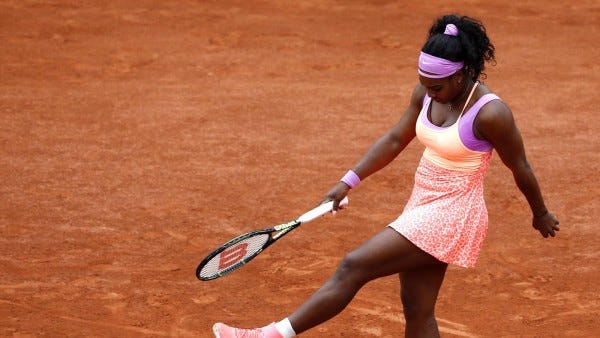 serena williams fourth round french open 2015