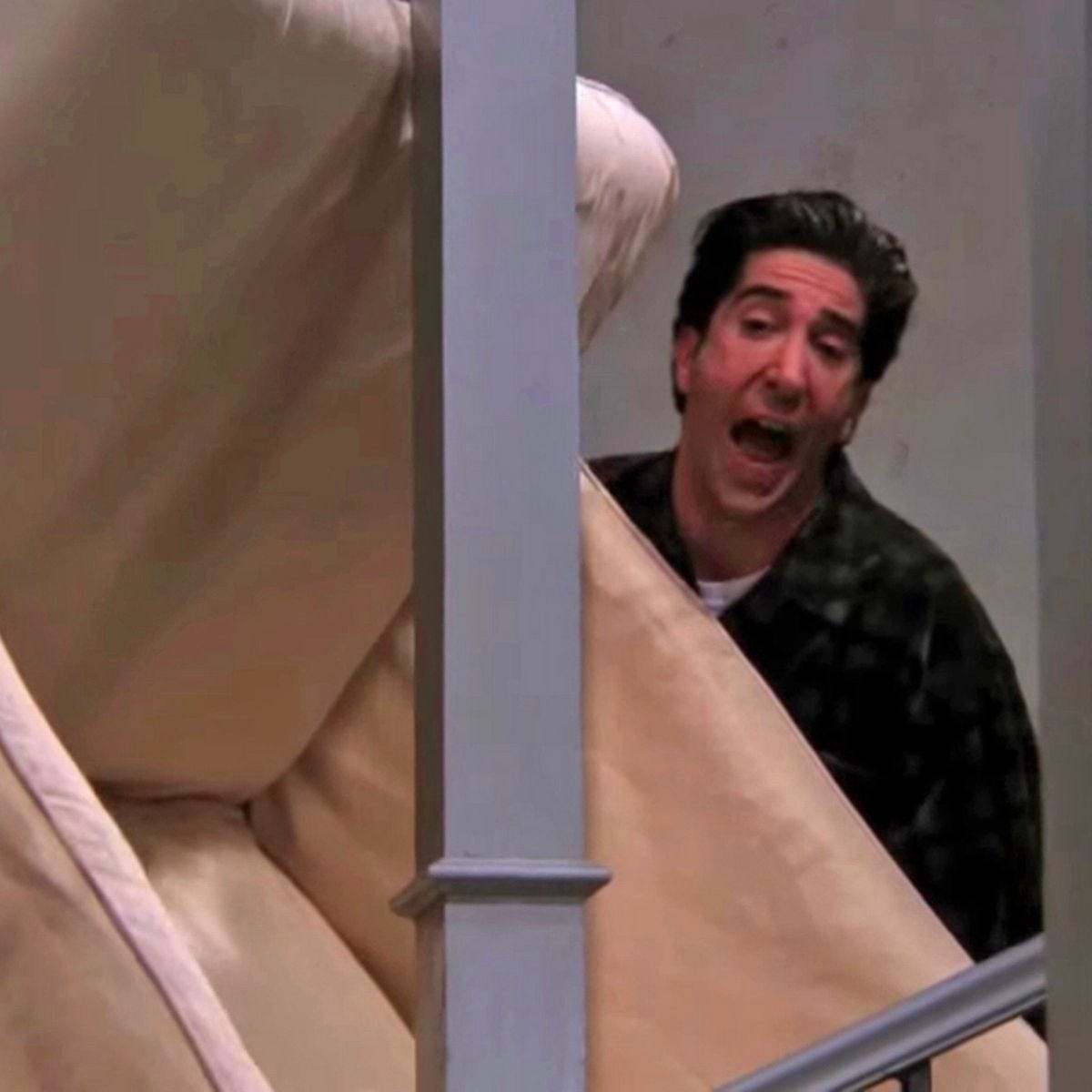 Pivot! Mathematician reveals how Ross Geller COULD have got the couch up  the stairs in iconic Friends scene - Mirror Online