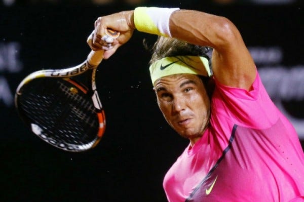 rafael nadal showing tennis bulge for federico delbonis 2015 images