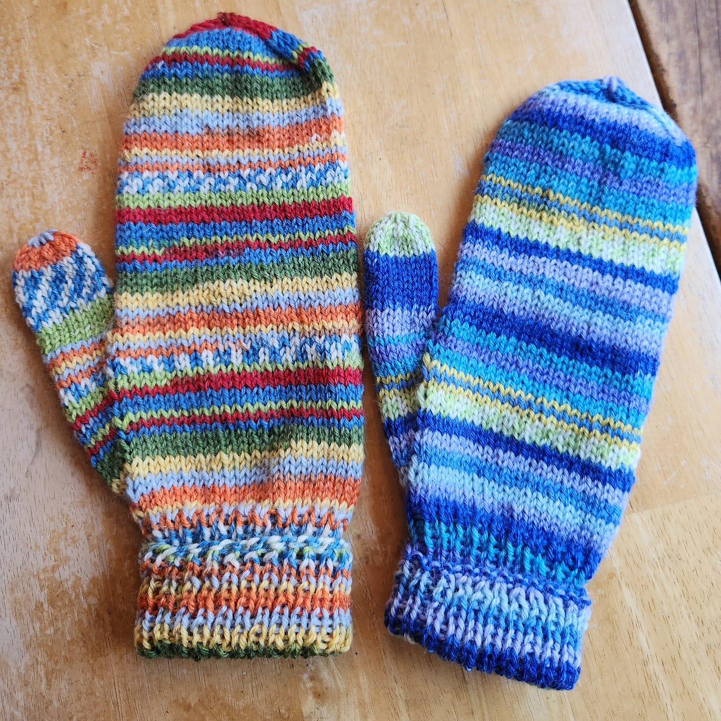 two separate mittens