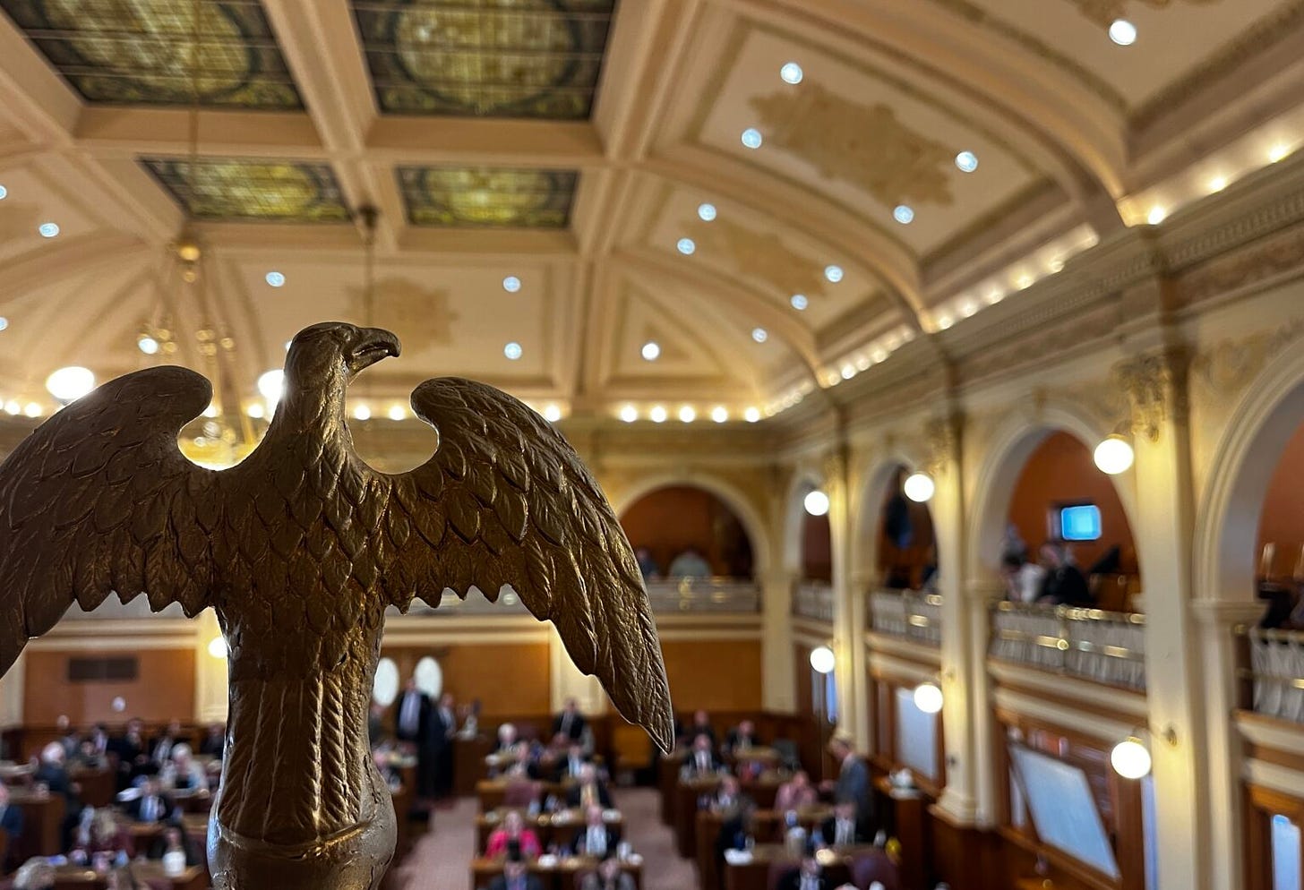 The South Dakota House of Representatives chamber at the Capitol in Pierre. (Joshua Haiar/South Dakota Searchlight)