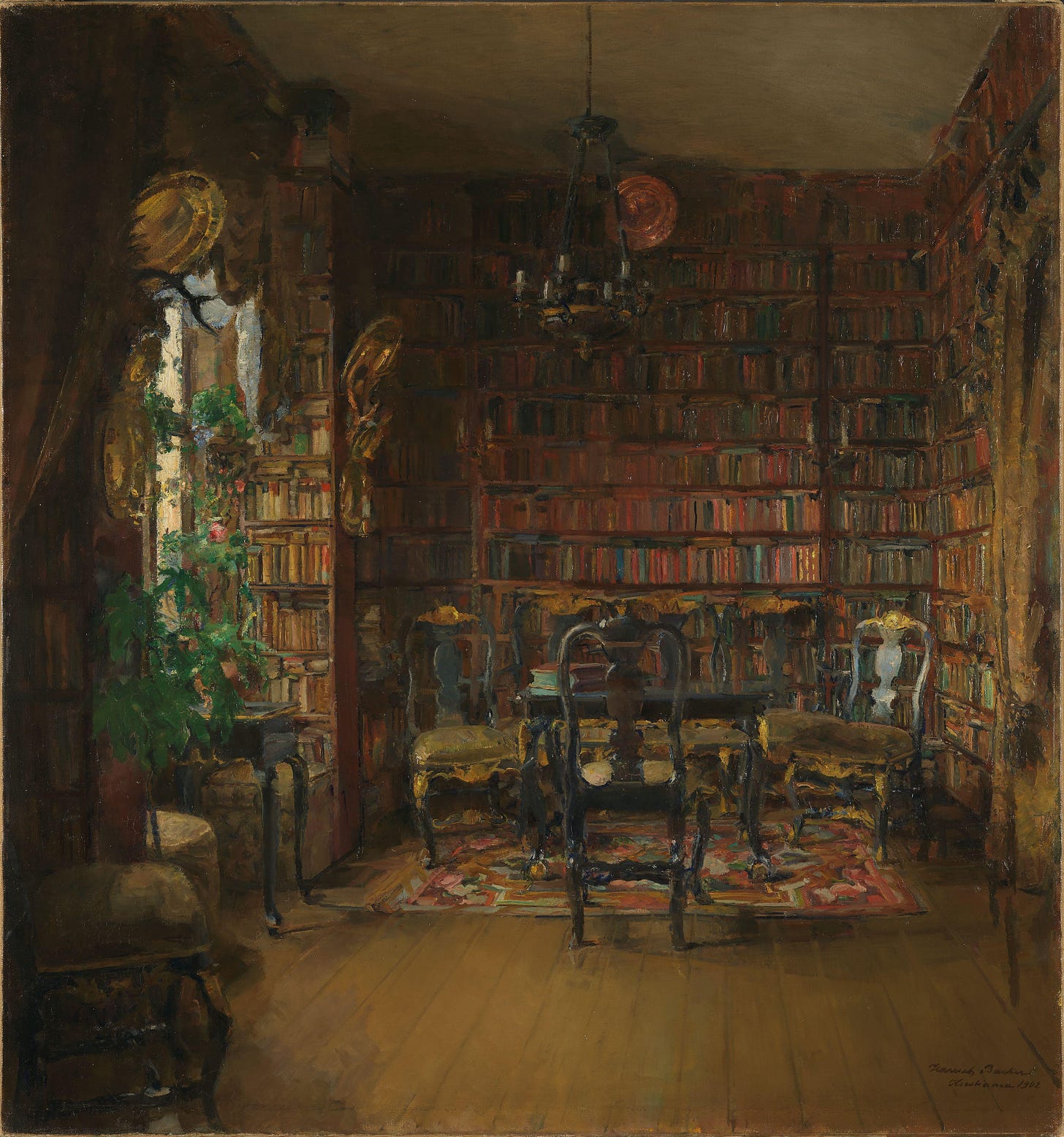 File:Harriet Backer - The Library of Thorvald Boeck - NG.M ...