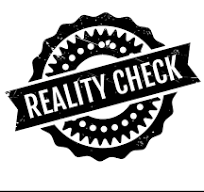 Reality check rubber stamp Royalty Free Vector Image