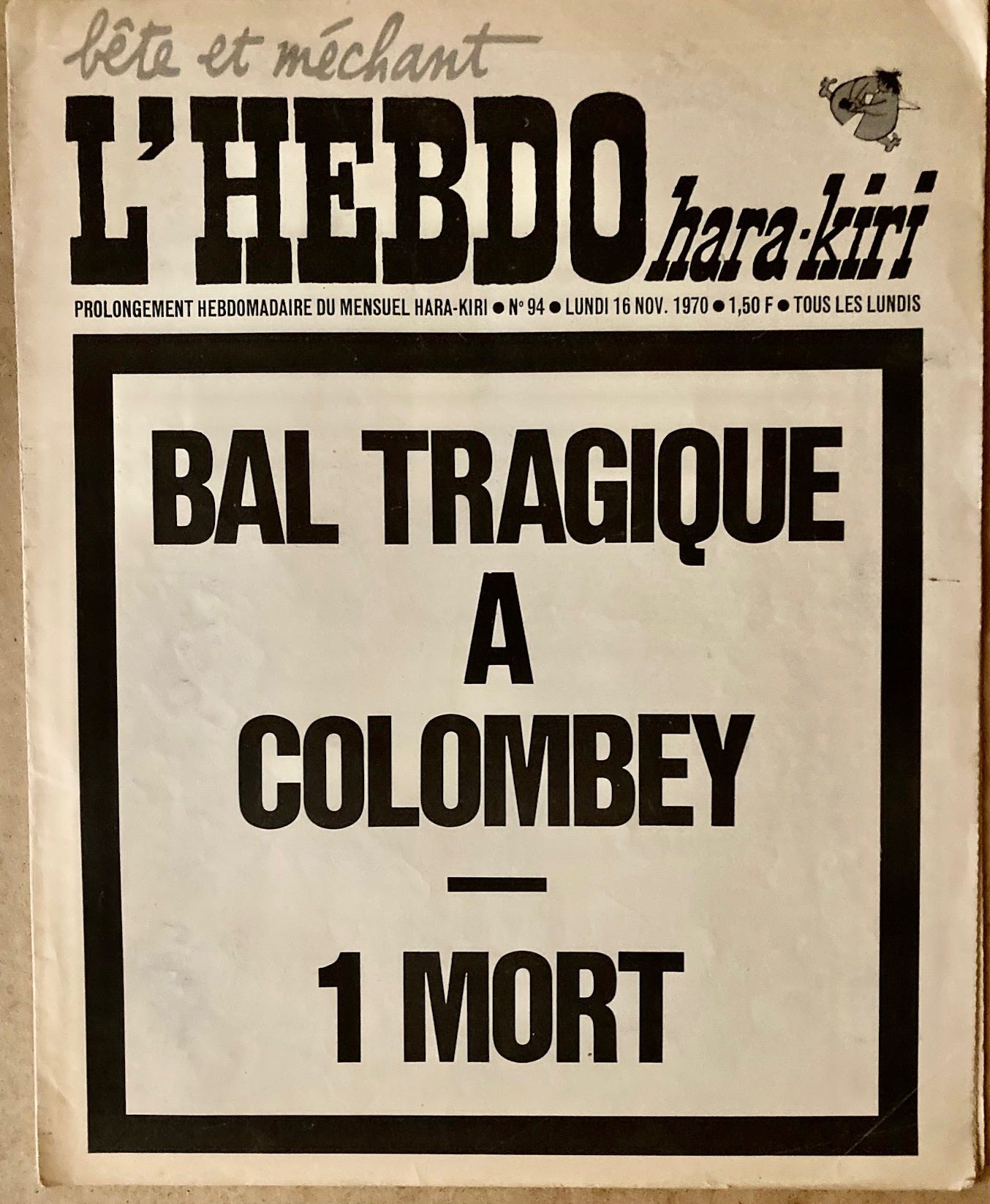 De Gaulle] Bal tragique à Colombey: 1 mort: (1970)  Magazine&nbsp;/&nbsp;Périodique | librairie du bois