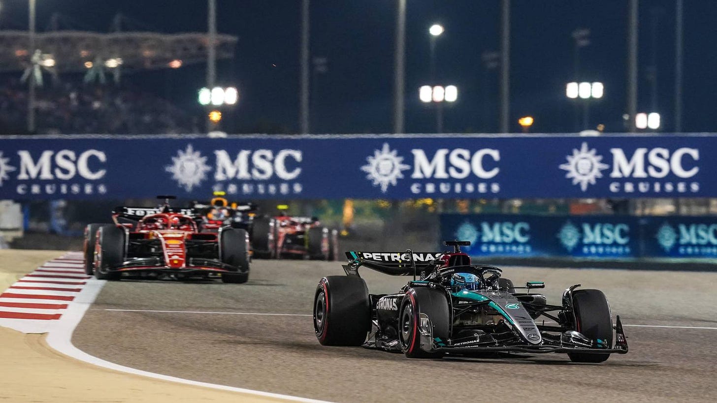 Mercedes W15 issues come to light as Russell and Hamilton both suffer in  Bahrain : PlanetF1