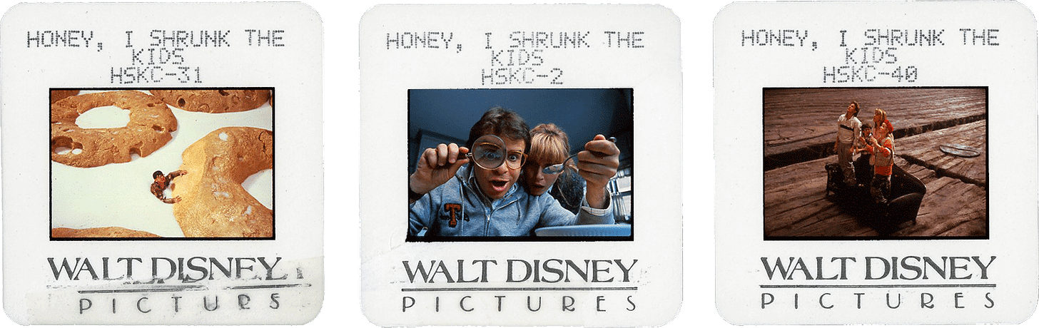 HONEY, I SHRUNK THE KIDS slides; courtesy of Buena Vista Pictures.
