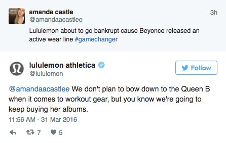 lululemon beyonce