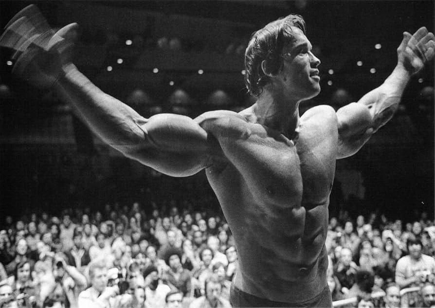 Amazon.com: Stukk Arnold Schwarzenegger Conquer Bodybuilder Poster - A3  (297 x 420mm),white : Office Products