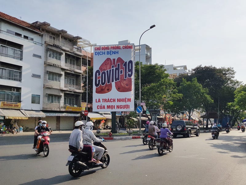 Covid poster in Saigon