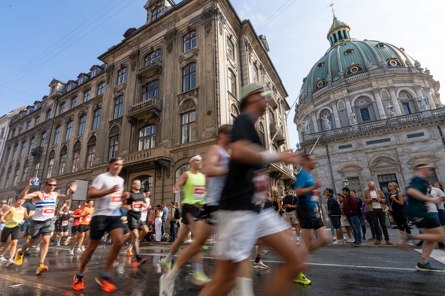 The Copenhagen Half Marathon course goes through the heart of the city