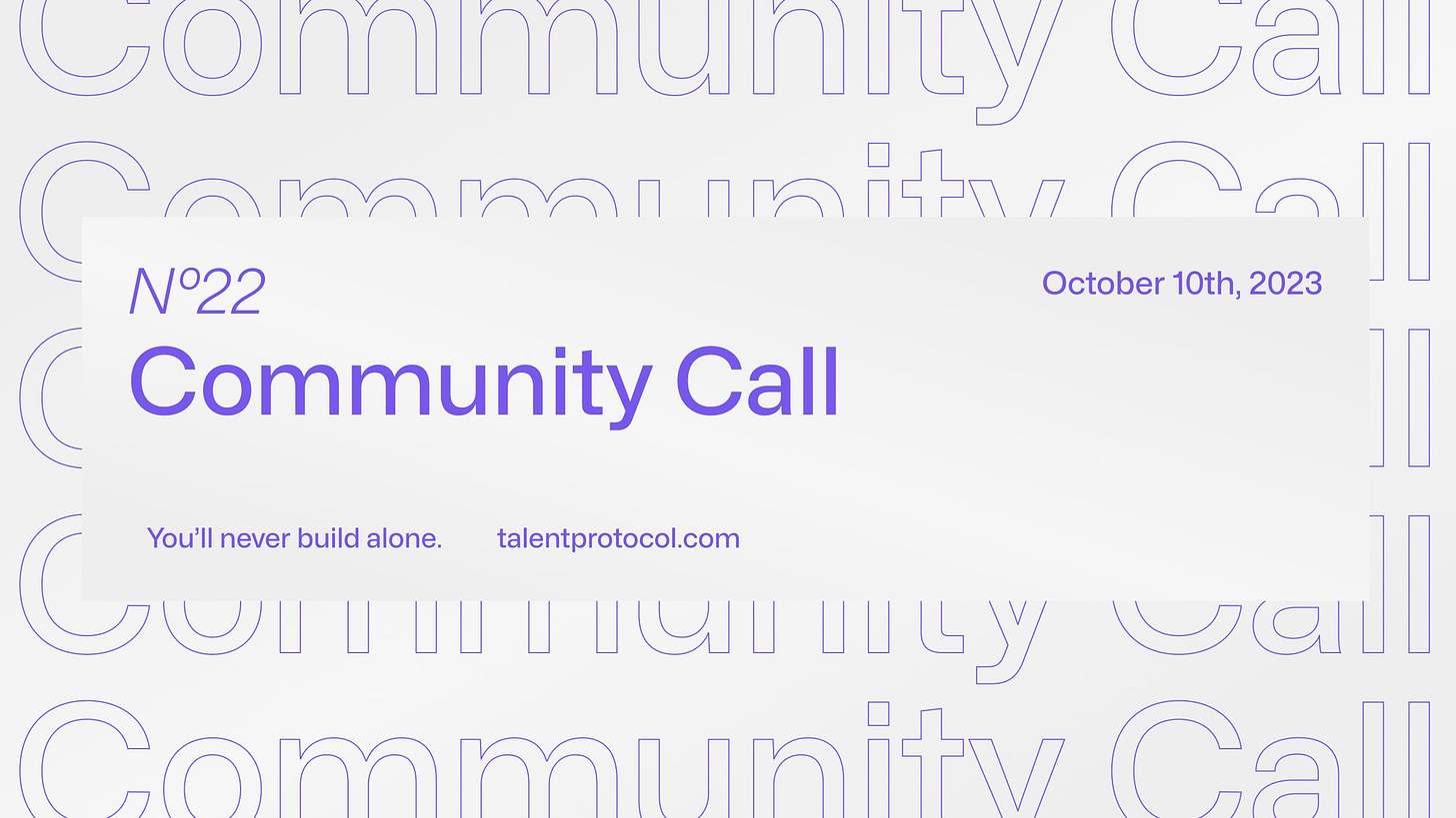 Community Call #22 - Talent all over the world 🌍