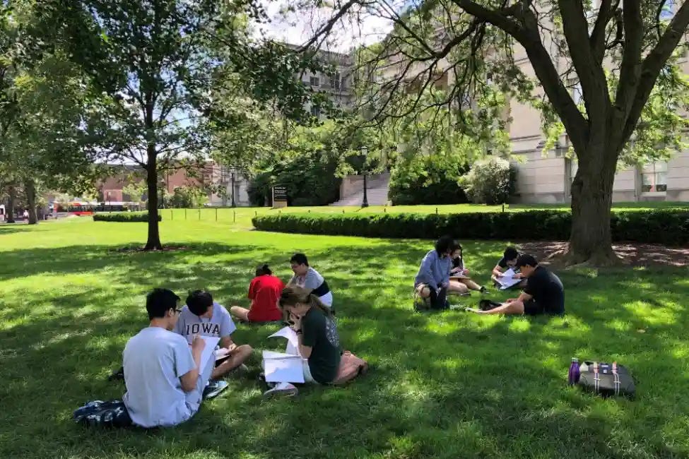 Promotional image of the University of Iowa facilities