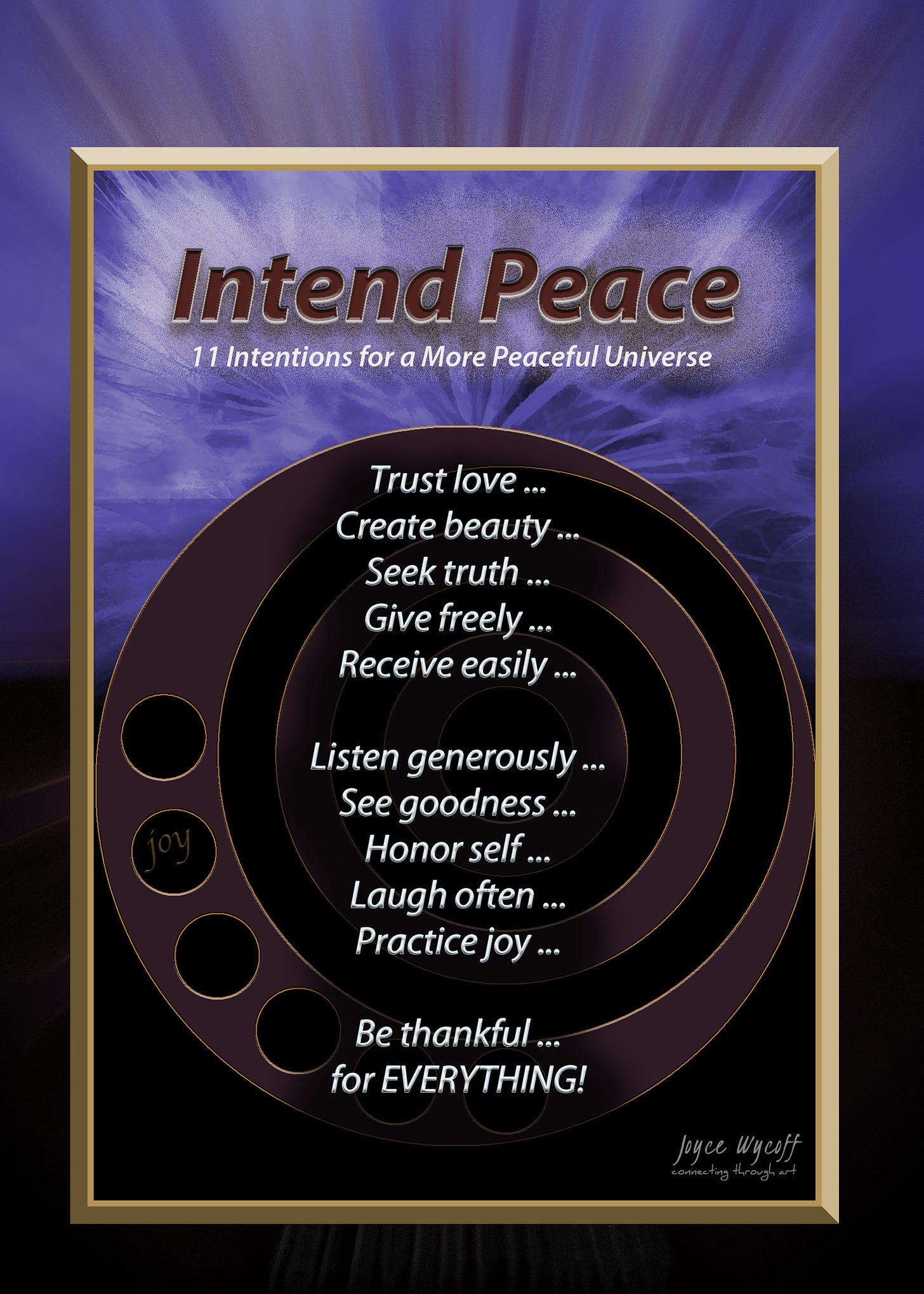 11 principles to Intend Peace