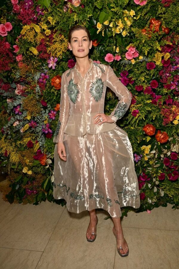 Rosamund Pike in Gaultier x Simone Rocha - British Vogue Tiffany - 1