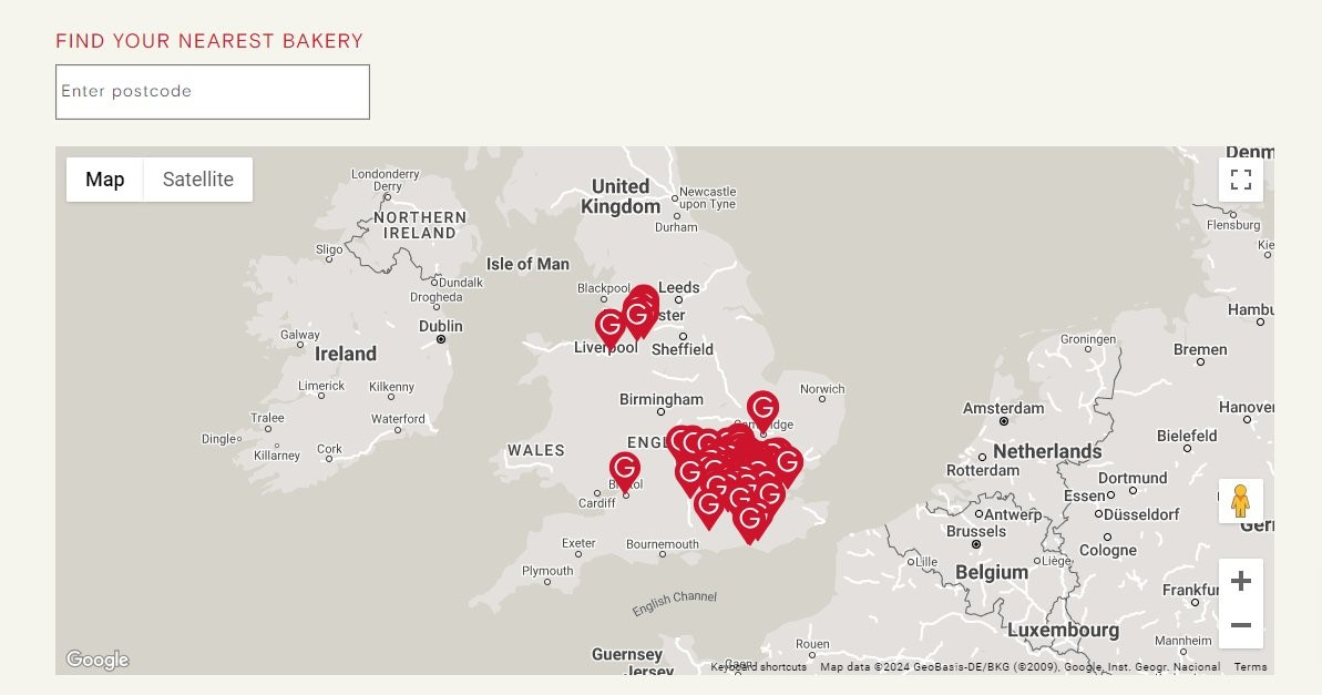 A map of the world with red dots

Description automatically generated