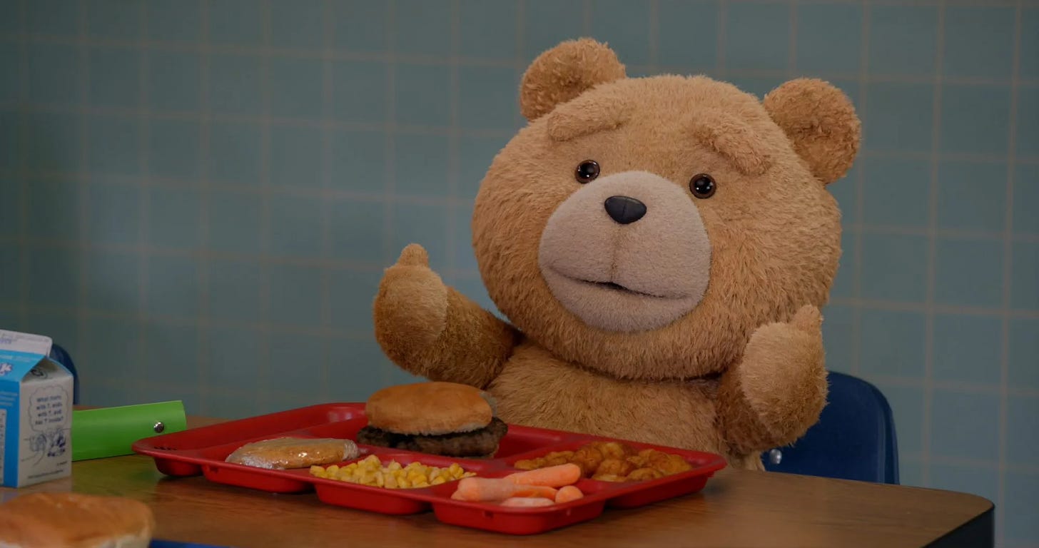 Seth MacFarlane as the voice of Ted in Ted
