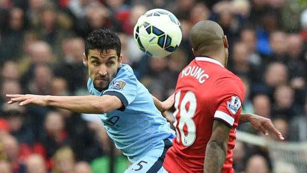 ashley young beats down manchester united premier league soccer 2015 images