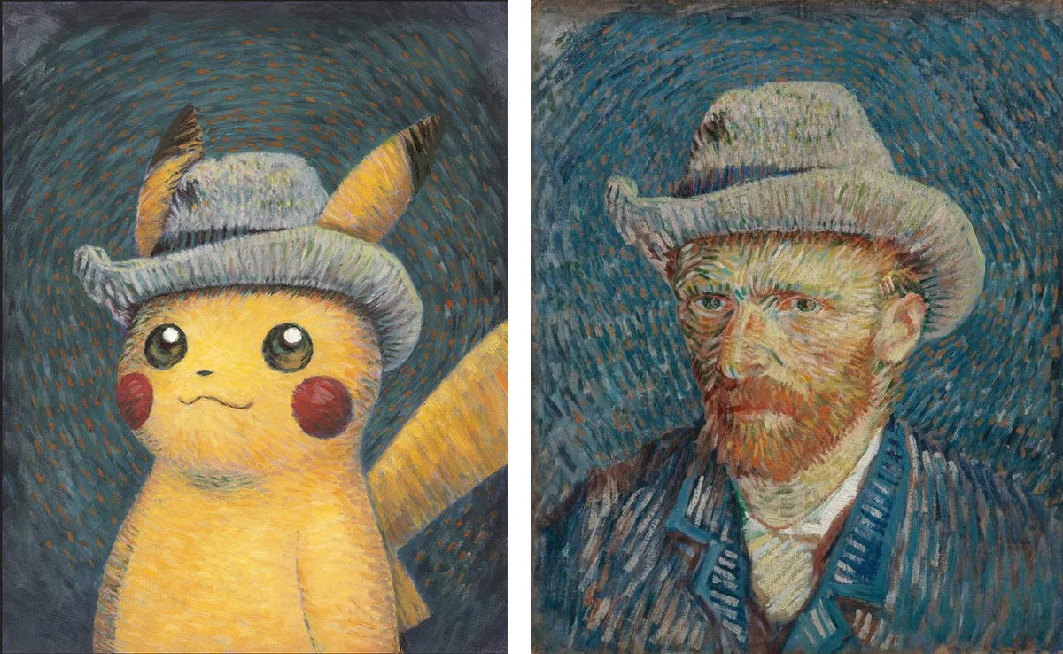 The Van Gogh x Pokémon collaboration featuring Pokémon-themed art pieces and activities runs until January 4th 2024