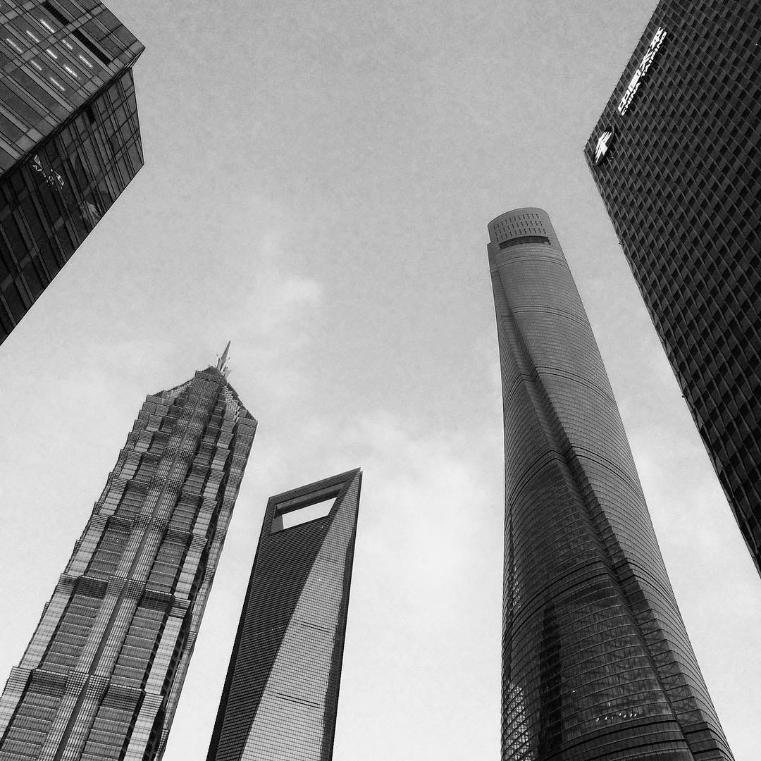 Skyscrapers in Lujiazui, Shanghai.