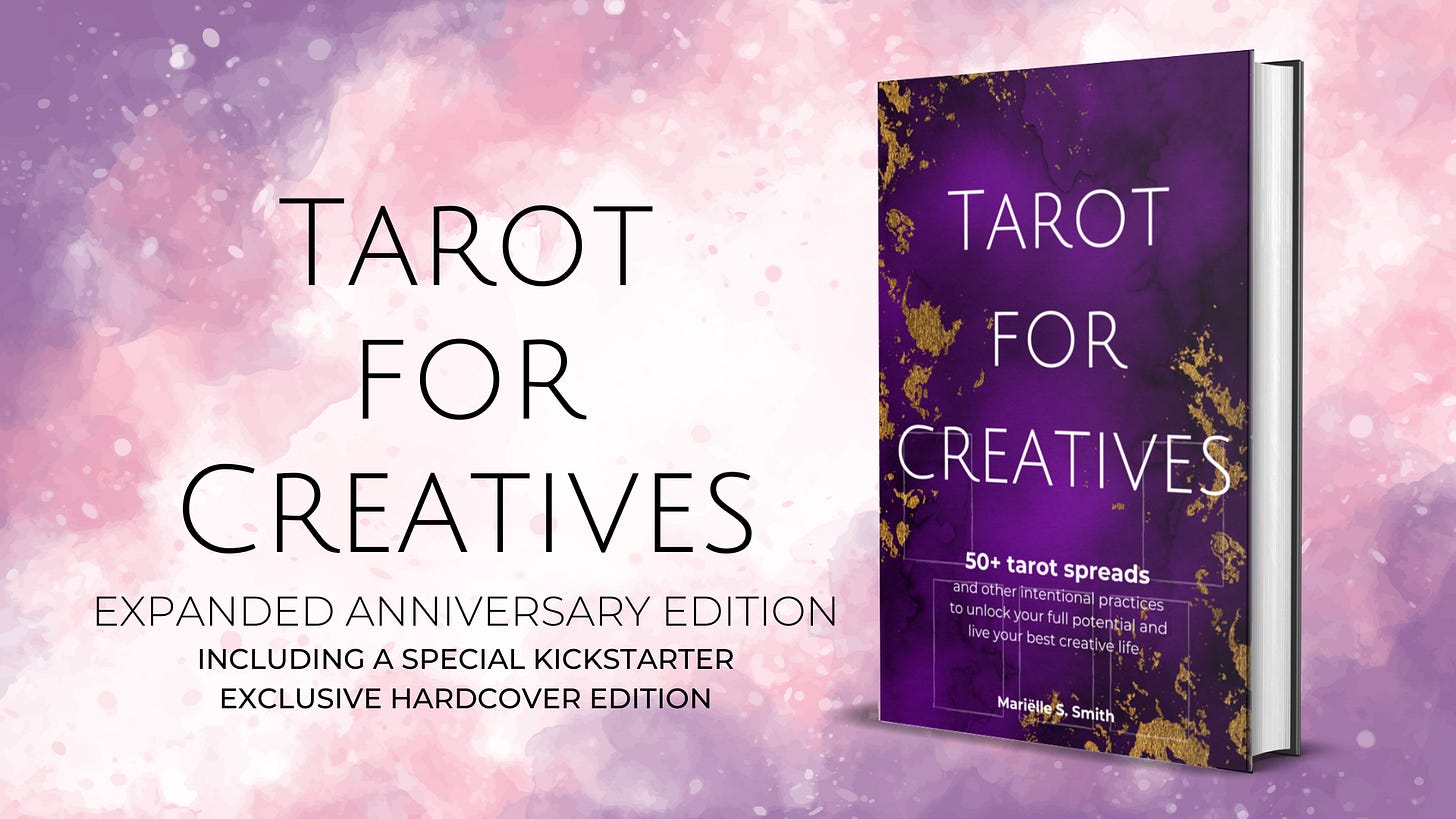 The banner for my Tarot for Creatives Kickstarter campaign