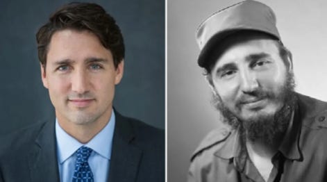 Trudeau and Castro
