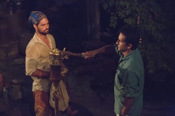 jeff probst puts joaquin souberbielles flame out on survivor worlds apart 2015