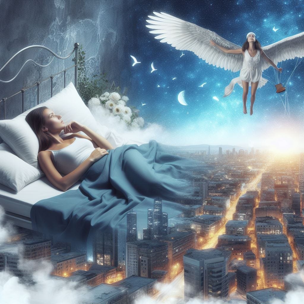 Dream flying. Image by Bing