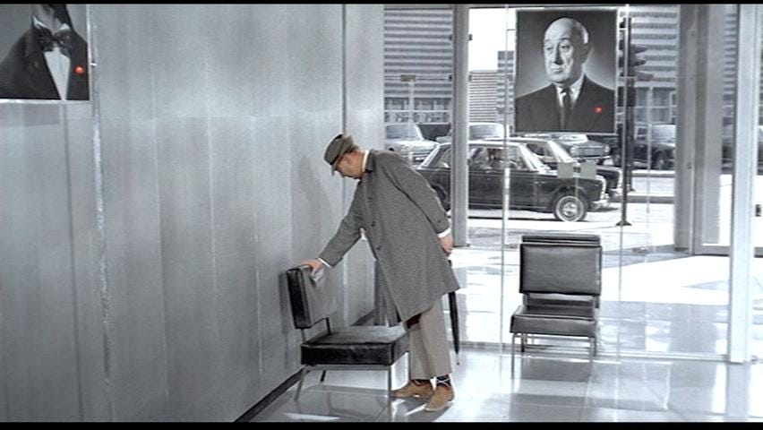 Jacques Tati Playtime Questions and Screen Captures from Film