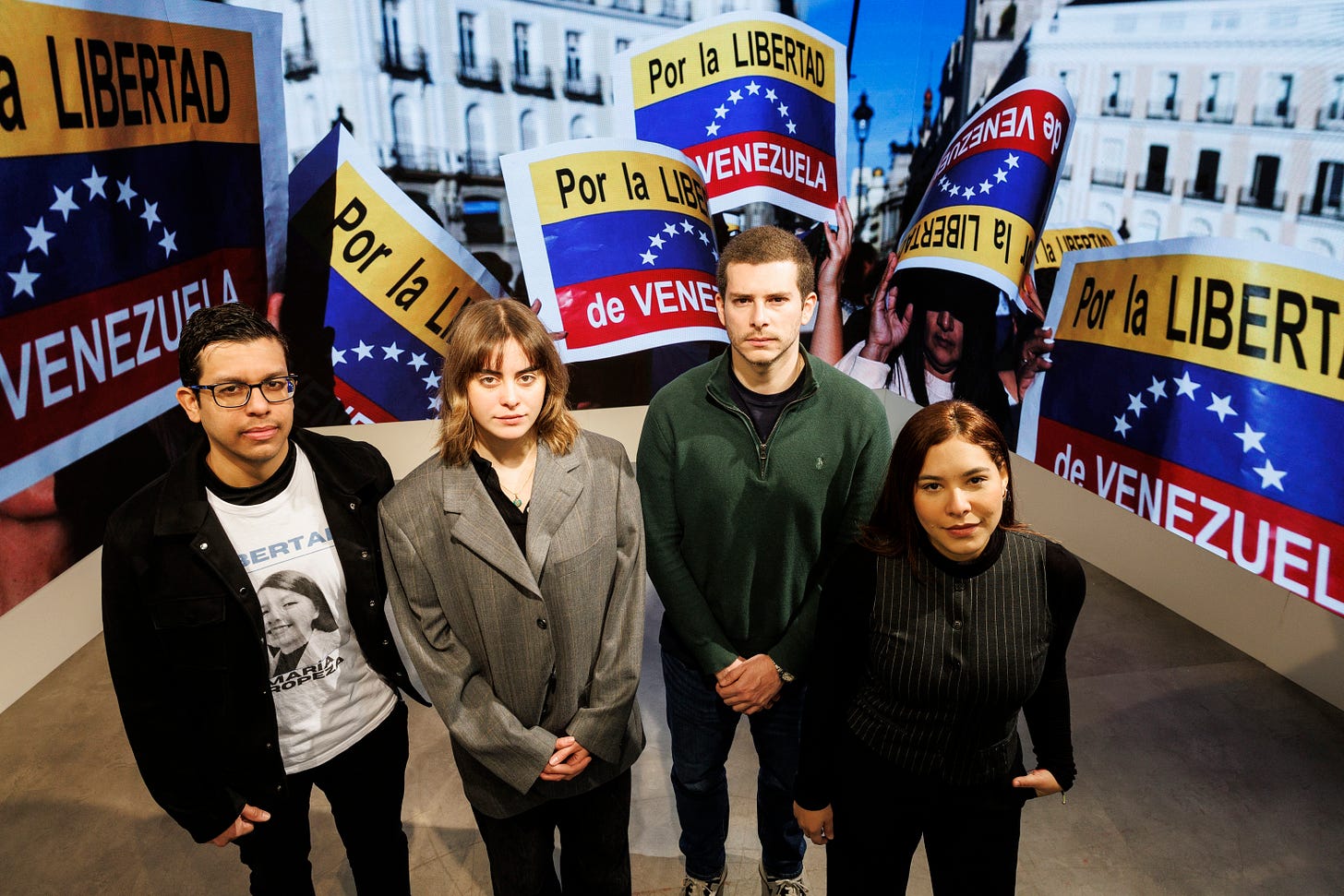 Adrián Quiñones, Eugenia Olavarría, Santiago Rocha y María Laura Márquez.