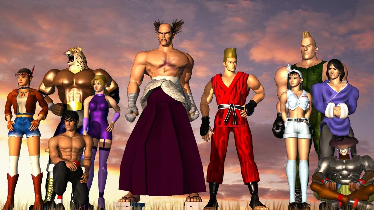 Tekken 2 PS1 characters