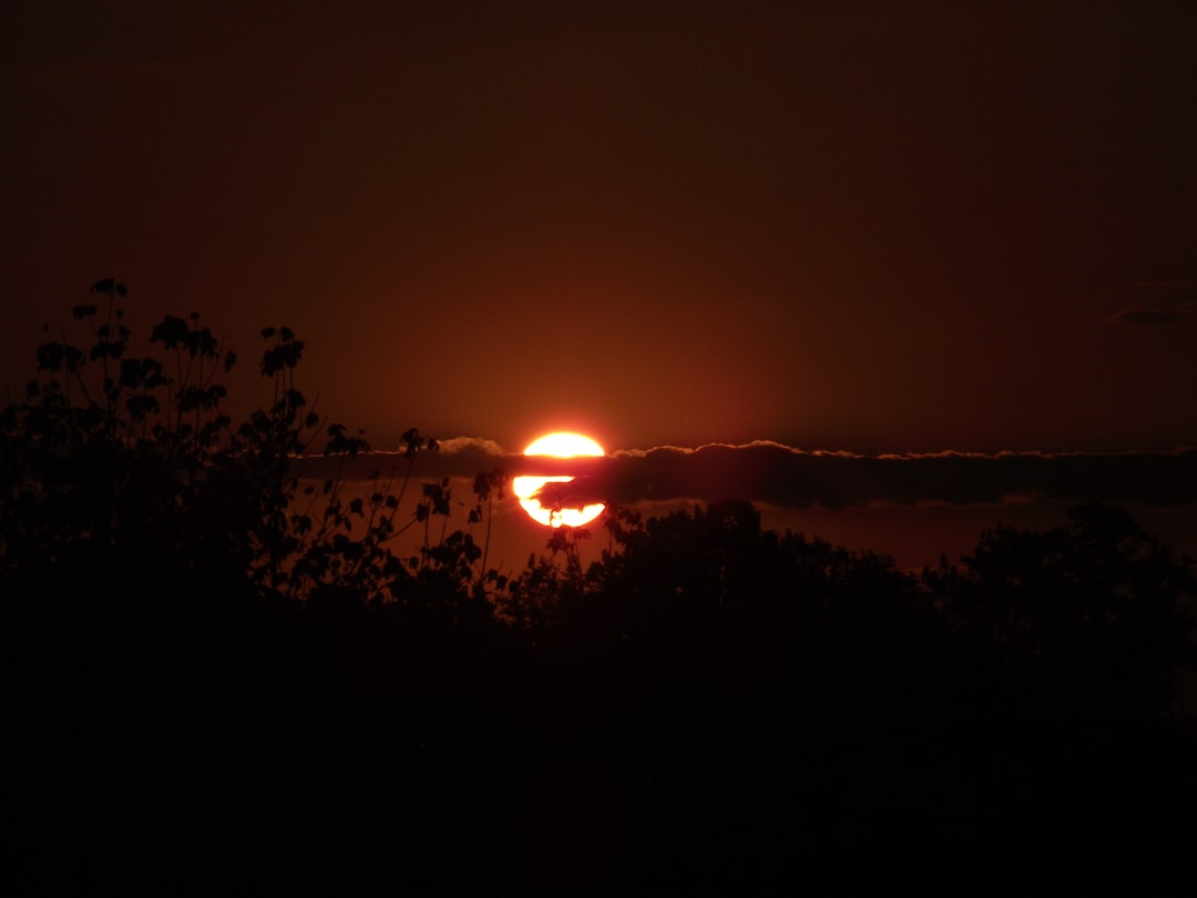 sunset photograph during nighttime