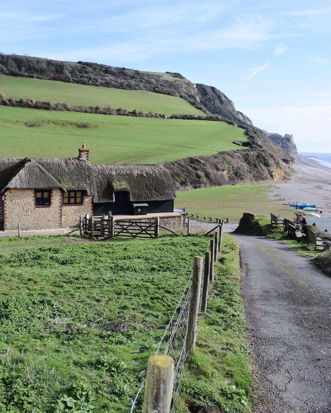 Farm at Branscomb. Photo from Living in Devon